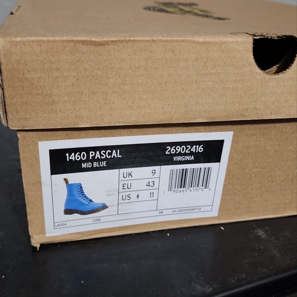 Blue Suede Doc Martens Ladies Size 10 - Picture 5 of 5